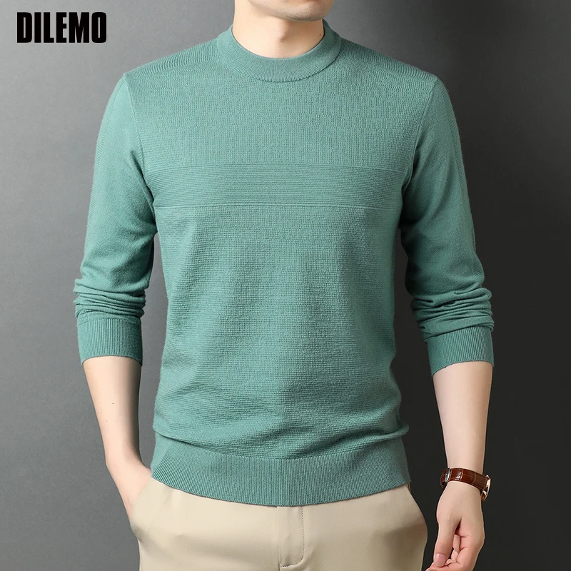 

High Quality New Fashion Brand Knit Pullover Cool Sweaters Korean Men Winter Woolen Casual Autum Jumper Mans Clothes
