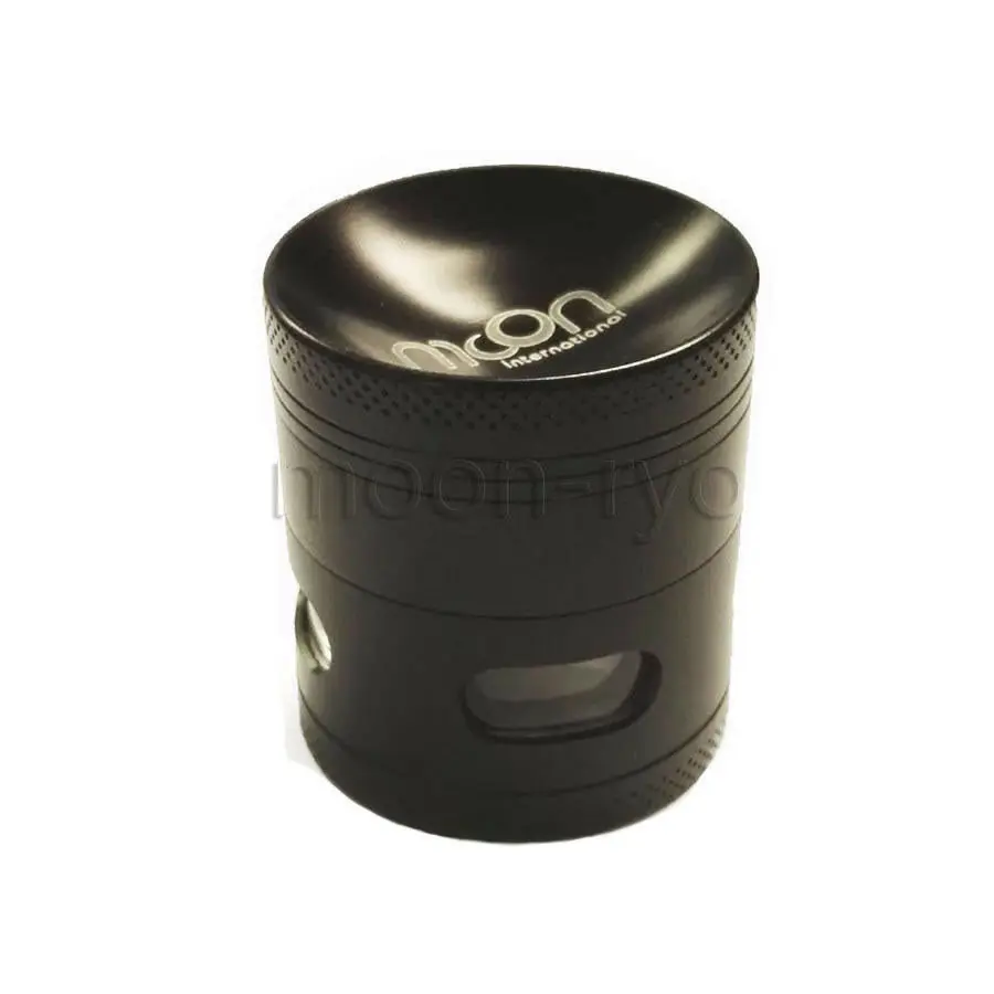 

Moon Black 4 Parts MOON 1.6" Grinder Metal Alloy Herb Grinder Transparent Case
