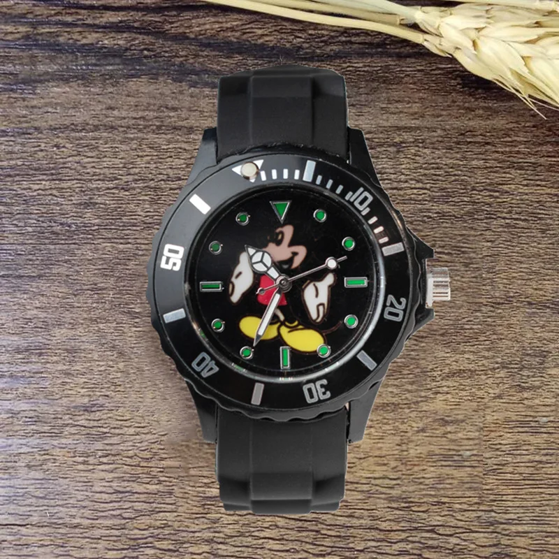 Детские кварцевые наручные часы с Микки Маусом подарок для детей мальчиков и