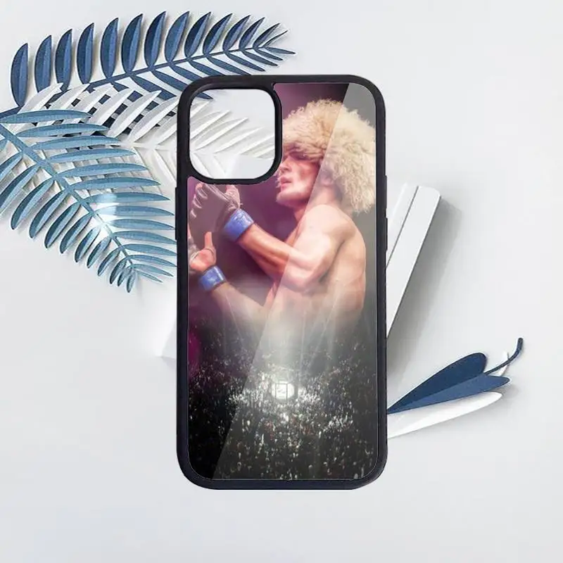 

khabib nurmagomedov Phone Case for iPhone 11 12 pro XS MAX 8 7 6 6S Plus X 5S SE 2020 XR Hard PC