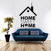 home sweet home family quote wall sticker vinyl home decoration houseware decor living room bedroom decals interior murals 4447