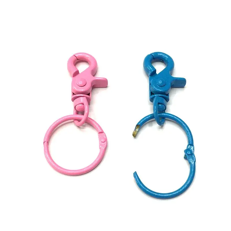 5 шт./упак. красочные металлические Сумки из натуральной кожи сумка Пряжка-Омар