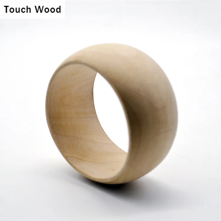 

Nature Wood Bracelet Coloured Drawing DIY Wooden Bangles Width 3.8cm inner diameter 6.5-7cm