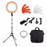 ring light led 55w 5500k ring light with tripod stand makeup studio photography 18 inches
