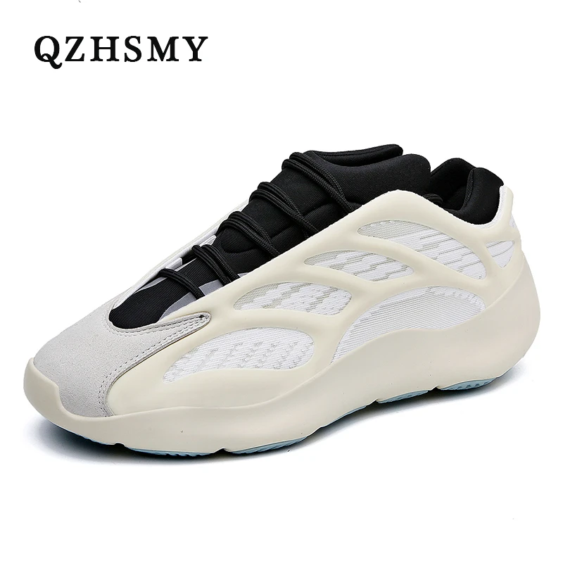

2020 Spring Autumn Men's Shoes Outdoor Sneakers Men Yellow White Novelty Skeleton Structure Shoes Couple Of Shoes Big Size 36-45