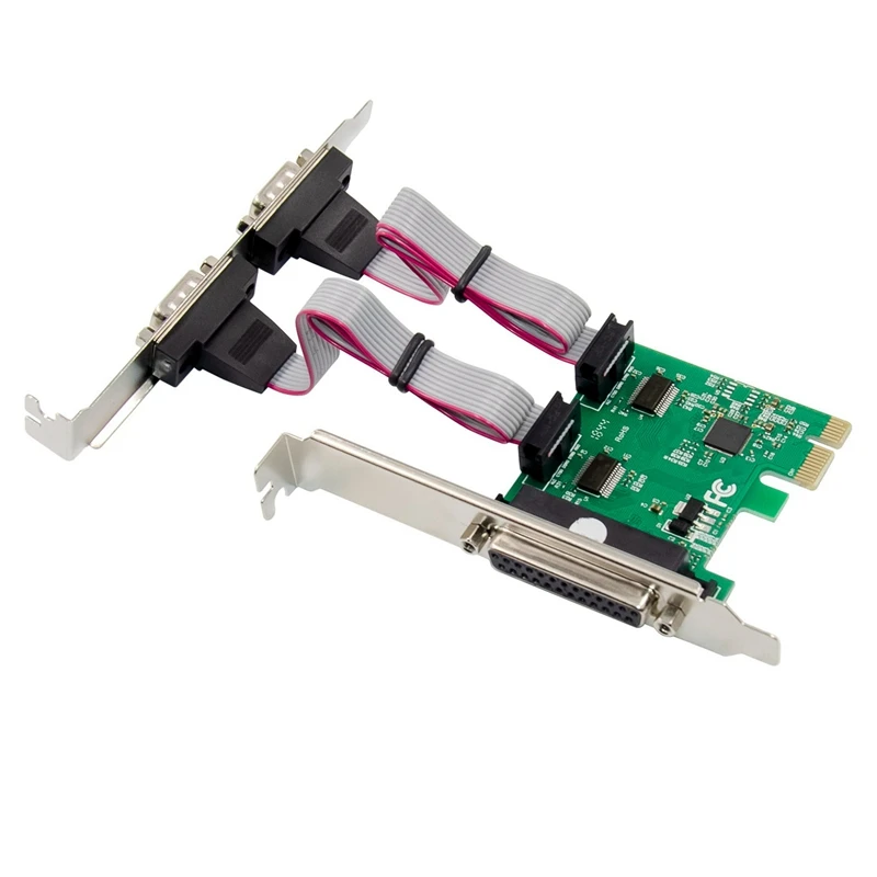 

Плата расширения PCI-E 2S1P, серийный и параллельный порты, плата расширения PCIe, многосерийная Плата расширения AX99100 для ПК