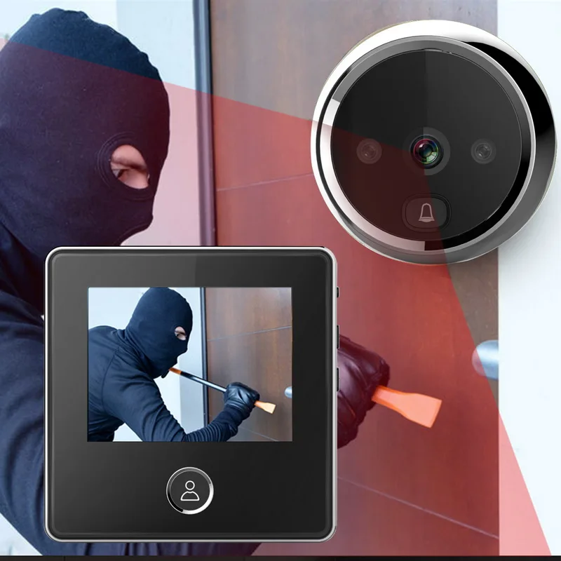 Видео дверной звонок камера ЖК экран умный Звонок электронный ИК Ночная дверь
