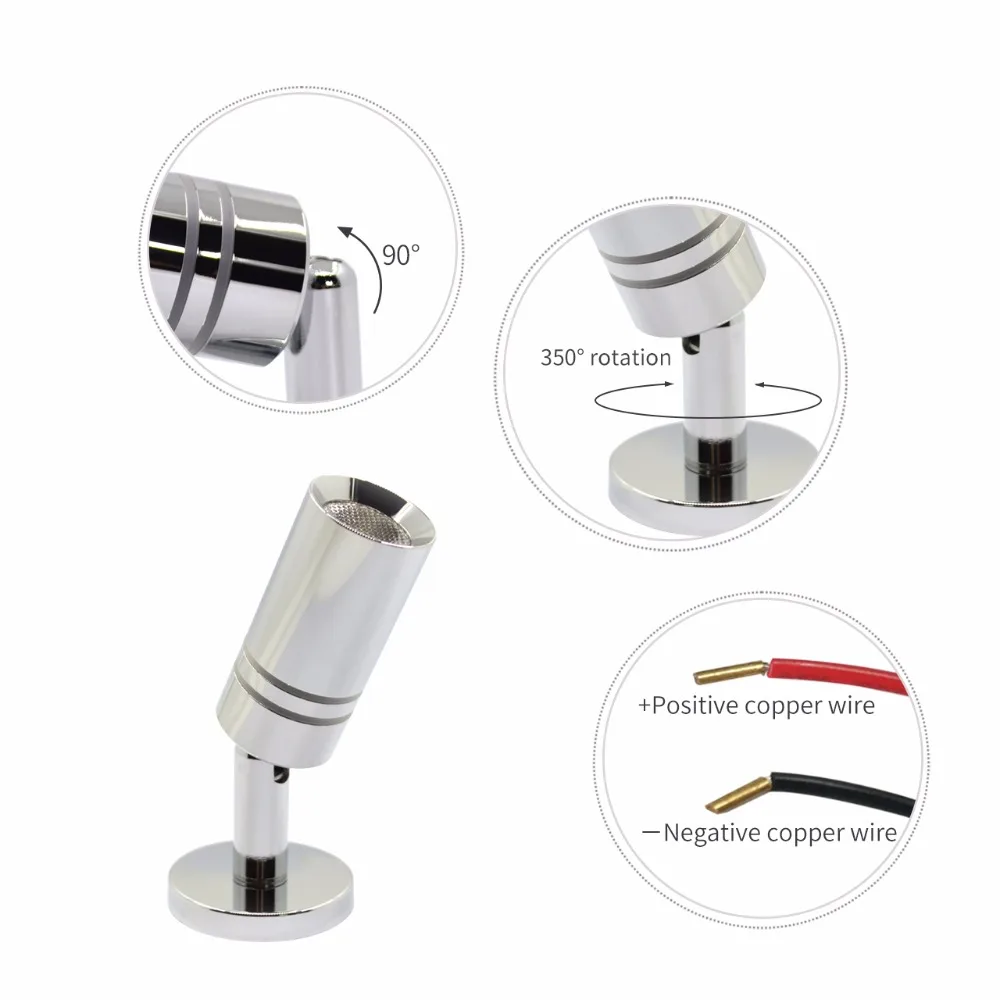 Регулируемый светодиодный светильник RV настенный Точечный с регулируемой