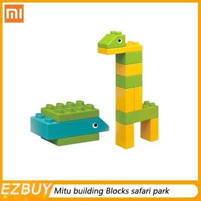 Xiaomi Mitu строительные блоки Сафари парк Смешные машины животное несколько