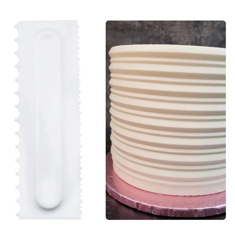 Расческа для украшения тортов кондитерский глазурь скребок торта 6 текстур