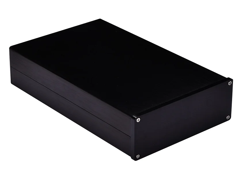 Black front panel BZ1907H все алюминиевое шасси усилитель коробка предусилитель корпус аудио DIY чехол 194*70*311 мм - Цвет: Black front panel