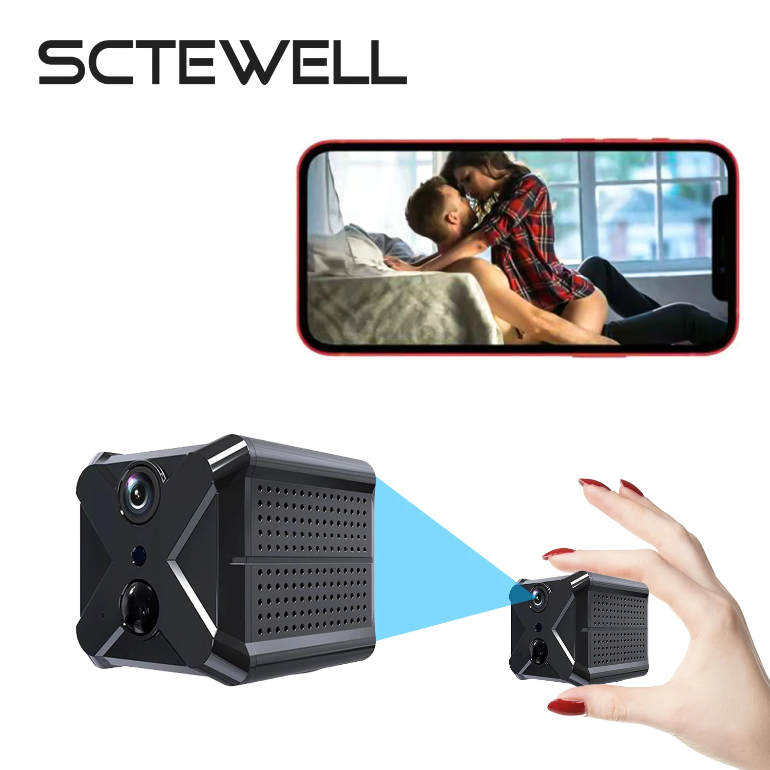 Security 1080P wifi Wireless Mini Camera 170° Angle Micro Remote Control Night Vision With Strong Magnetic | Безопасность и