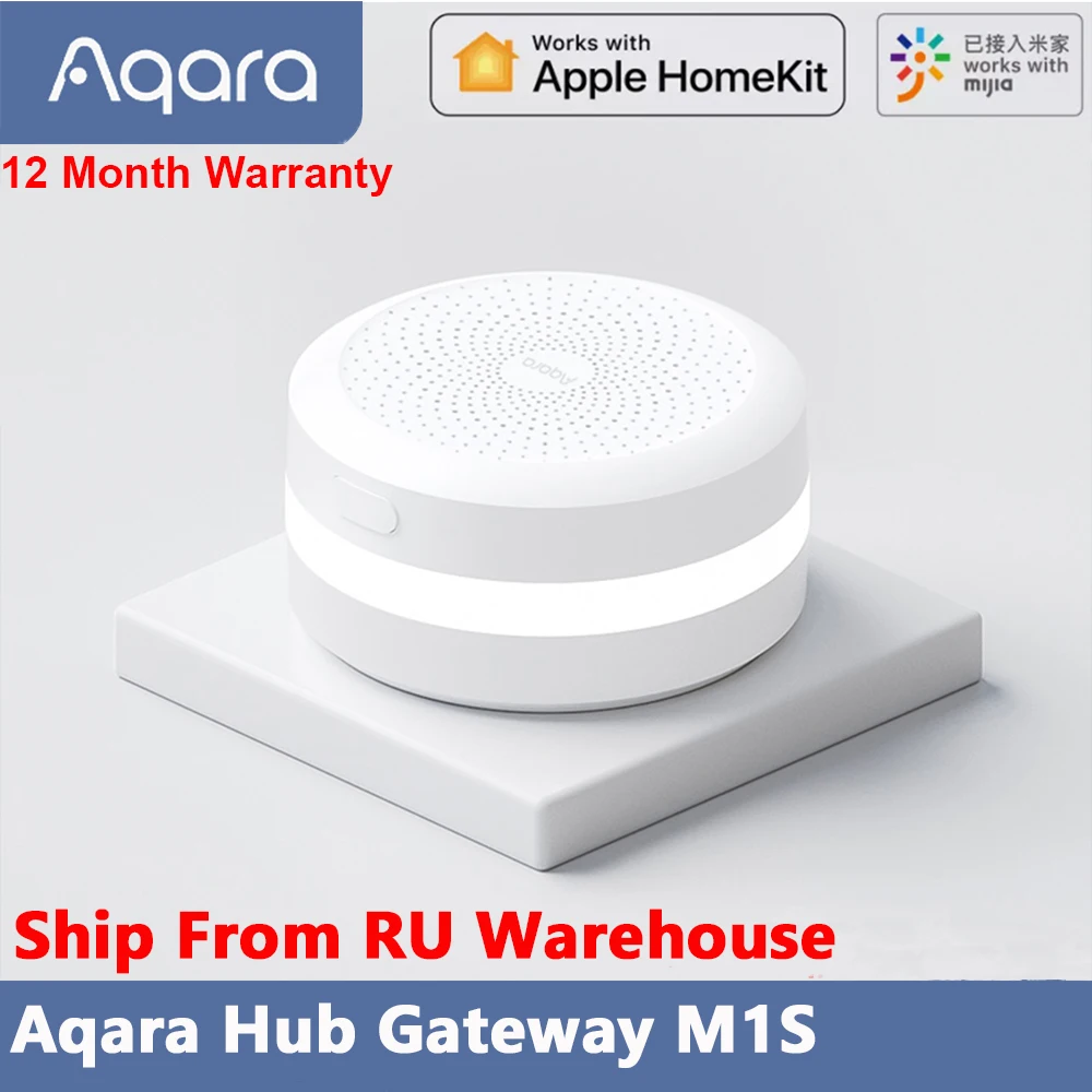 Шлюз Aqara M1S со светодиодной подсветильник кой RGB хаб с дистанционным управлением