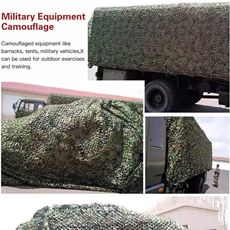 

Military camouflage net, used to cover jungle hunting camping sunshade shooting outdoor CS woodland theme party decoration