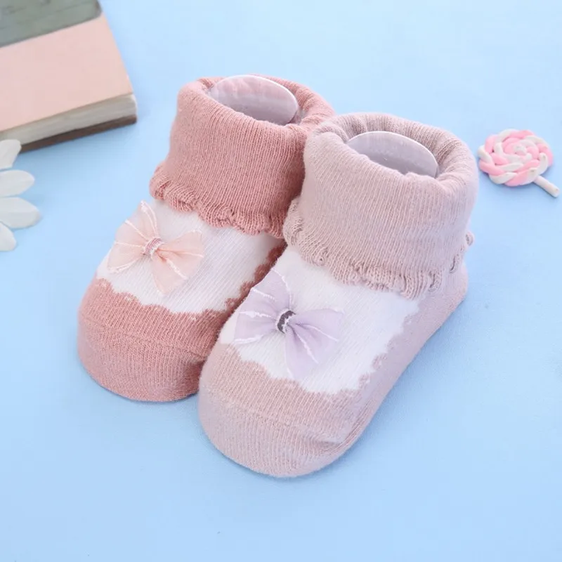 2 пар/компл. младенческой новорожденных детские носки для девочек милые с принтом