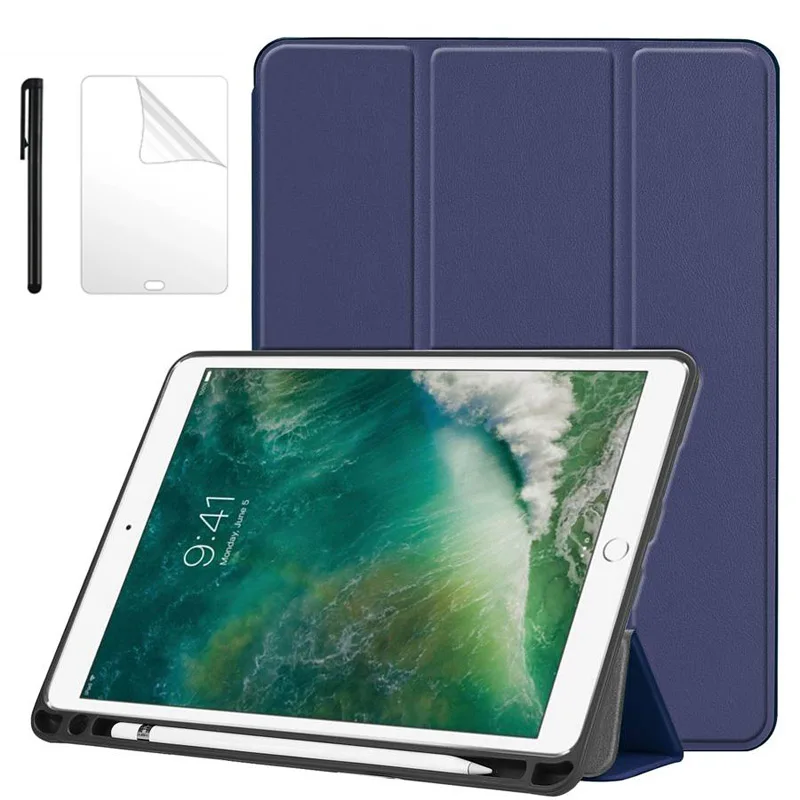

Для iPad Air 3 10,5 2019 чехол с ручкой слот Smart Cover подставка мягкий чехол для задней крышки для iPad Pro 10,5 2017 Авто Режим сна/Пробуждение + GiftFilm