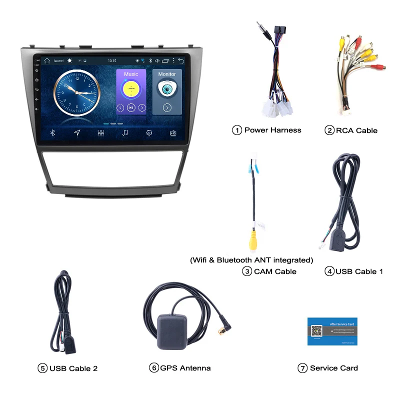 10 1 дюймов Android 8 автомобильный DVD GPS для Toyota camry 2006 2012 навигационная система стерео