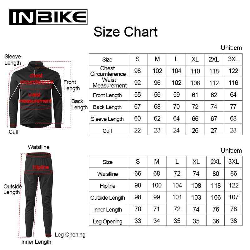 Спортивный костюм INBIKE мужской зимний Термальный ветрозащитный