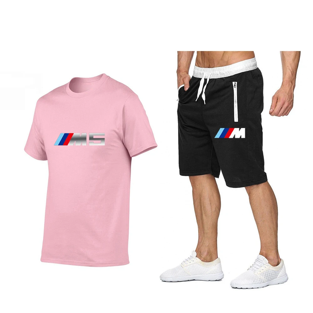 

2021 New Men's Harajuku Sportswear Shorts Set Short Sleeve Quick Dry T-Shirt And Shorts Casual Wear Men's Fashion Training Suit