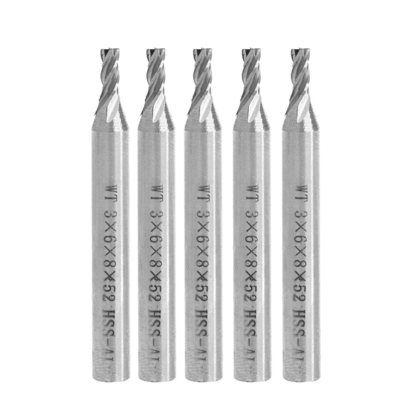 Набор фрез комплект из 5 шт 4 канавки Фрезерный инструмент | Инструменты