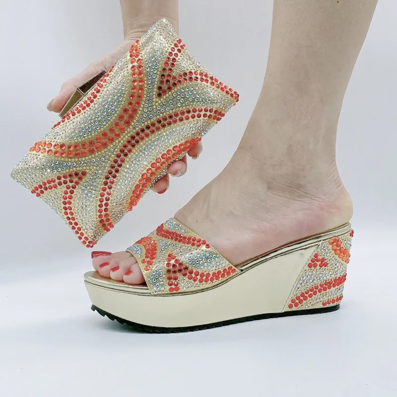 Комплект из туфель и сумочки в африканском стиле для свадьбы | Обувь