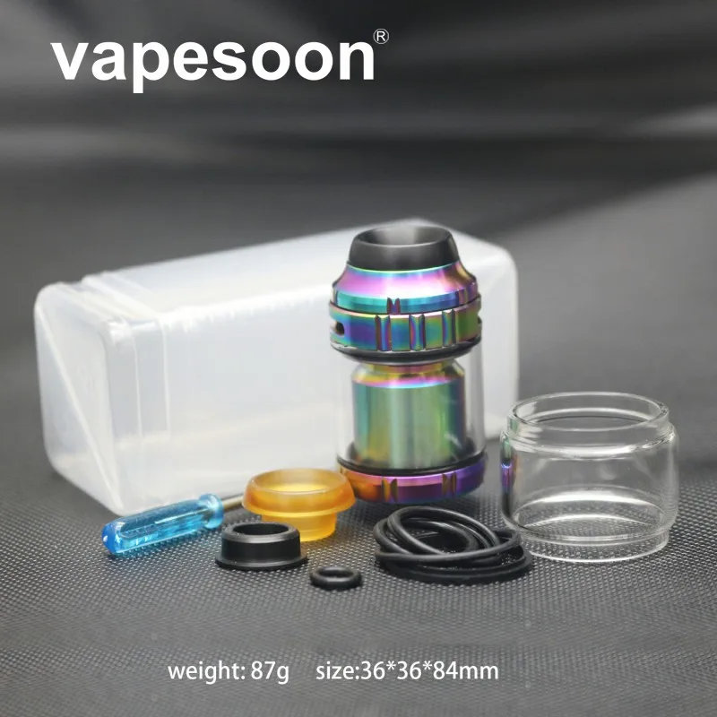 Vapesoon высокое качество Zeus x сетка RTA бак моды электронные сигареты двойная катушка