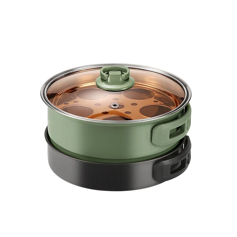 

Portable electric cooker for one person, small travel single non-stick pan, folding multi-function separate special hot pot