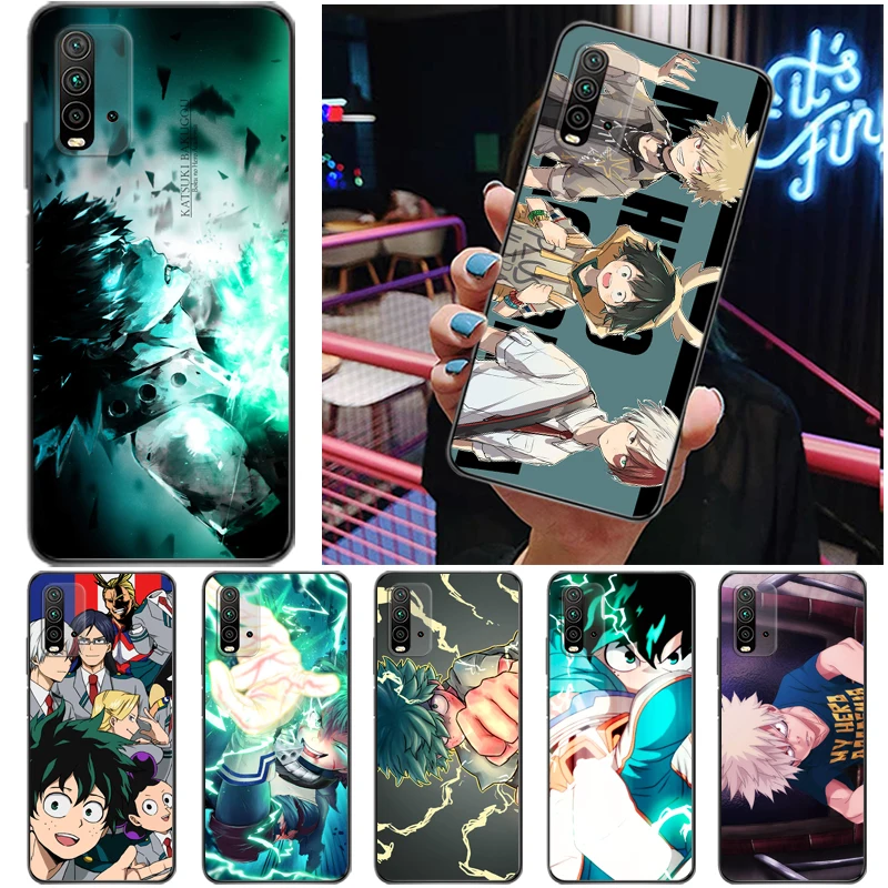 

My Hero Academia Todoroki Shouto Tomura Boku Bakugou Katsuki Dabi Shigaraki Phone Case For Xiaomi Redmi 9 9T 9A 9C Pro Coque