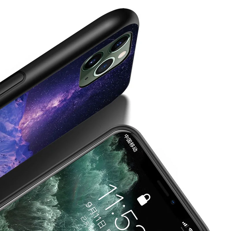 

Amazing Nature Art For iPhone 12 11 XS Pro Max Mini XR X 8 7 6 6S Plus 5 SE 2020 Black Cover Phone Case