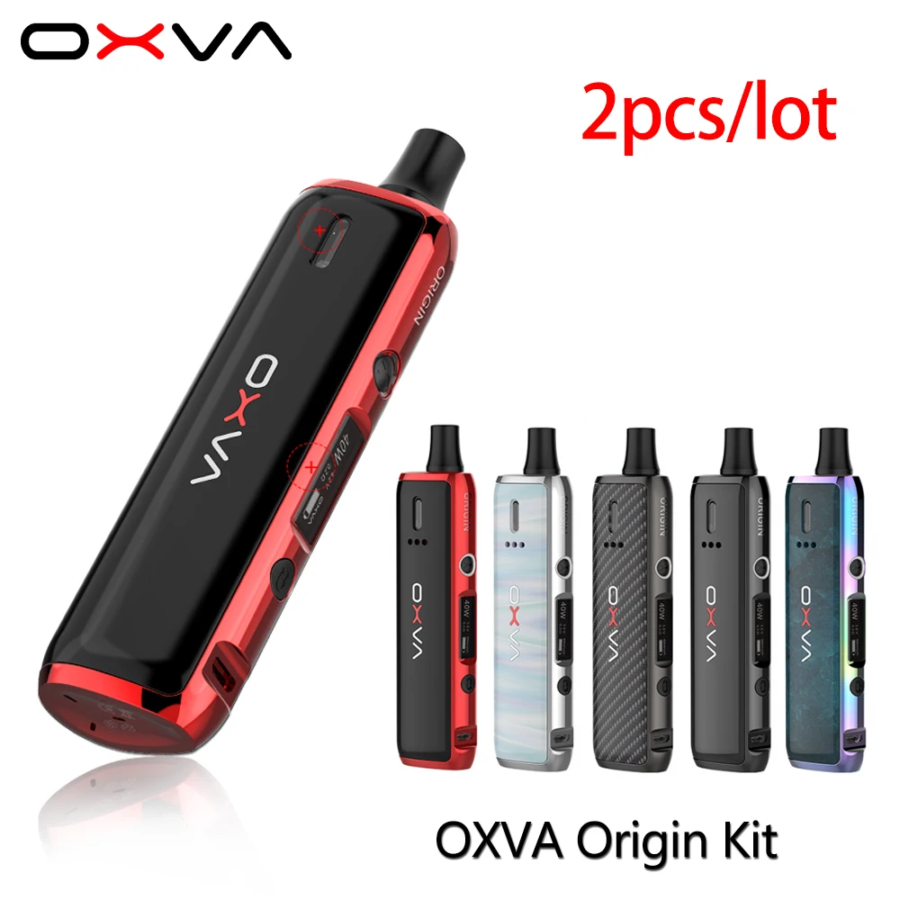 2 шт./лот OXVA Origin 40 Вт Pod Mod Kit 3 мл емкость картридж система питание от одного 18650 Vape Pen