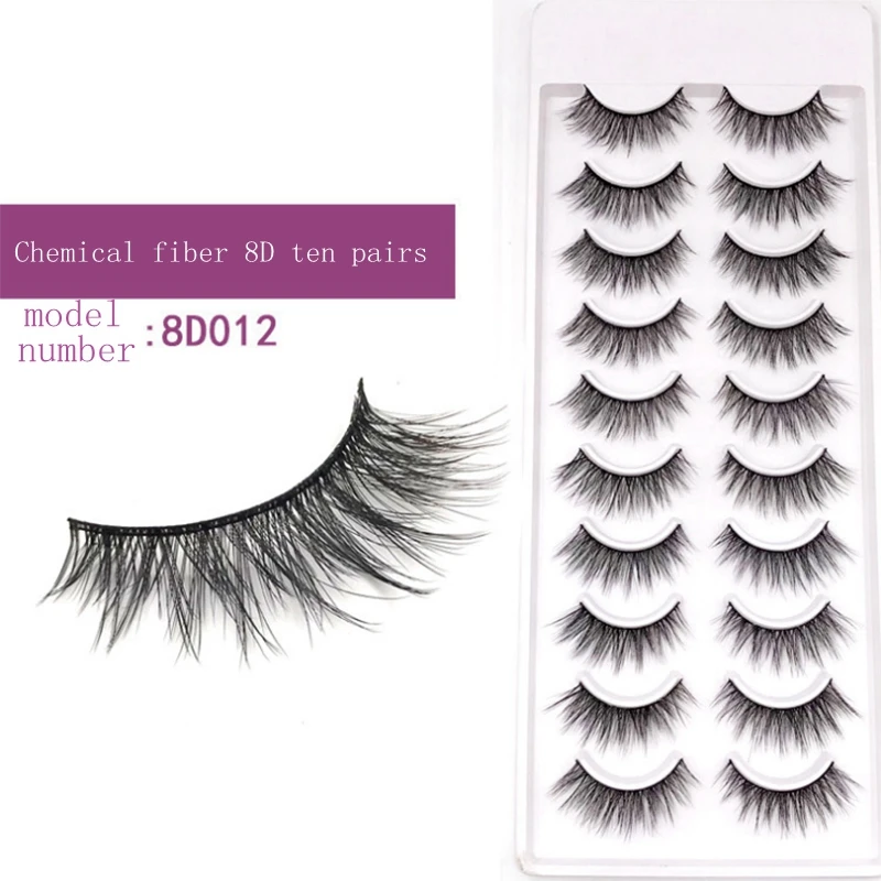 Новинка 10 пар натуральные накладные Искусственные ресницы макияж 3 D норковые