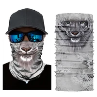3d seamless magic headband animal neck gaiter warmer face cover scarf for ski halloween bandana costume headwear bicycle