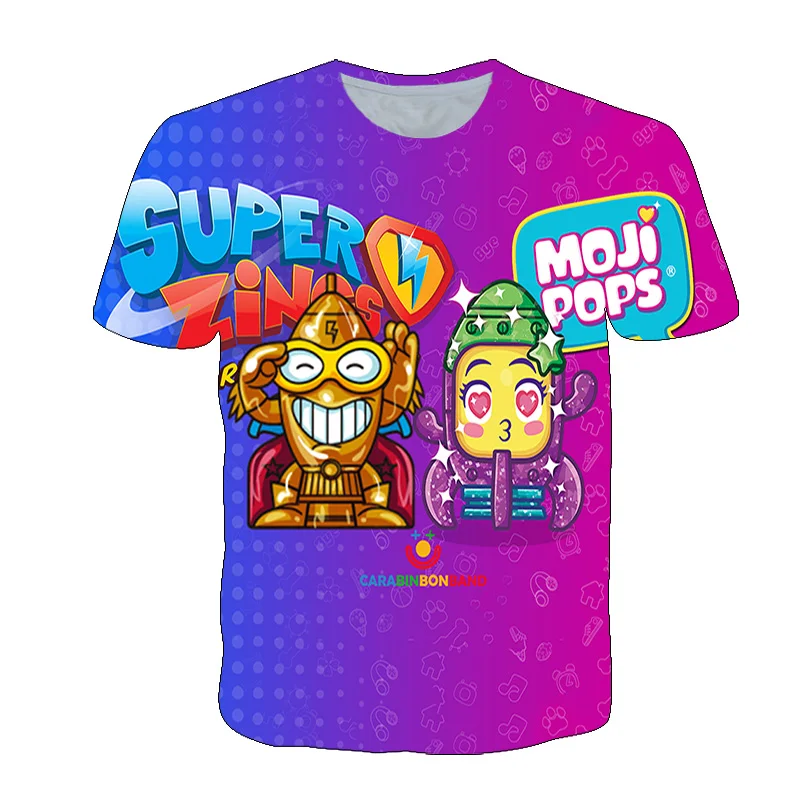 

Fashion New T Shirt boys Summer Short Sleeve O-neck Tshirt Superzings Tees For Baby Boys Kids Casual Tops Girls T-shirt 4-14T