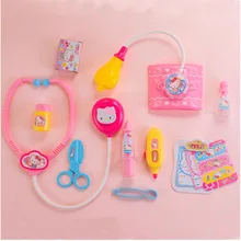 Игровой домик hello kitty, набор игрушек для доктора
