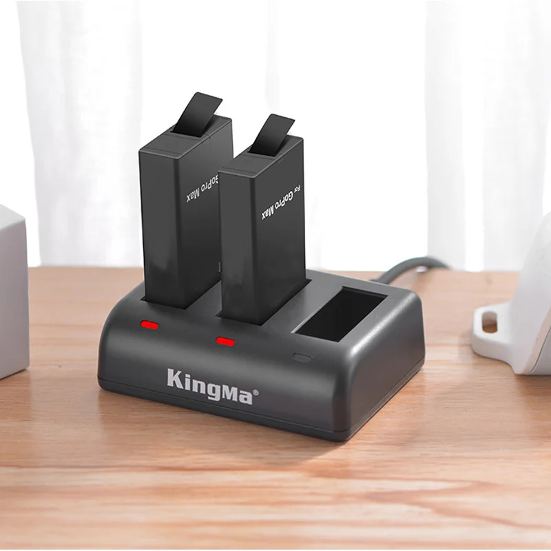 Новый Интеллектуальный Аккумулятор для GoPro Max зарядное устройство с 3 слотами +