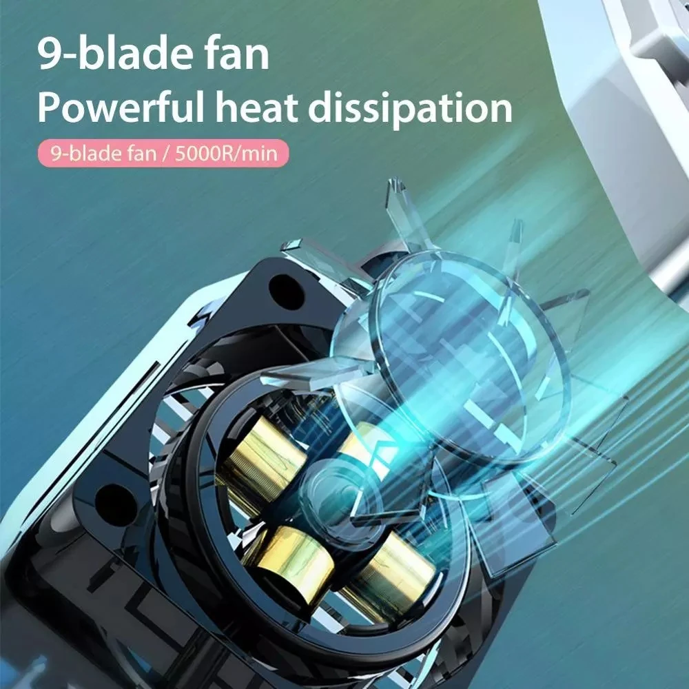 

Universal Mobile Phone USB Game Cooler System Cooling Fan Gamepad Holder Stand Radiator For Iphone Xiaomi Huawei Samsung Phone