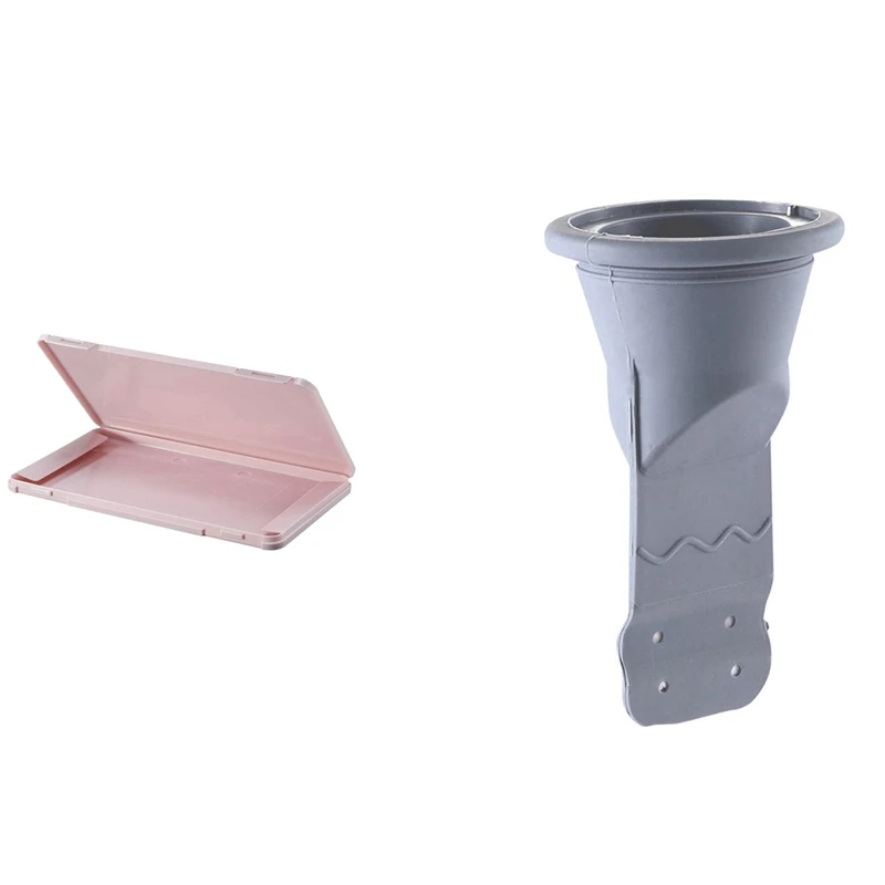 

Mask Case Disposable Face Masks Container Safe Health Mask Storage Box Pink & Silicone Deodorant Floor Drain Core