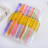 8pairs candy color single pointed acrylic knitting needles 25cm 35cm crochet hook diy crafts weaving sweater scarves tools
