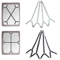 adjustable bed suspenders sheet fastener straps clippers clips holder kit gripper fitted 1 set crisscross