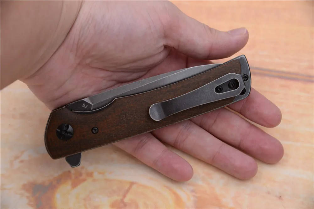 Складной нож Eafengrow M2 реальная сталь D2 ручка из микарты подшипник для кемпинга