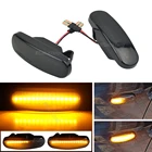 Лампа повторителя динамического действия светодиодный, боковой, габаритный фонарь, 2 шт., для Fiat Abarth, Punto, Grande, Panda 199, Doblo, Fiorino 3 Idea 350, Linea 323, 110