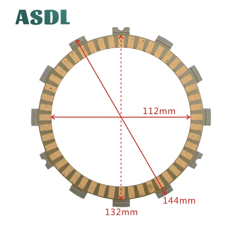 Детали двигателя мотоцикла комплект фрикционных дисков сцепления для Kawasaki ZXR 250 BJ