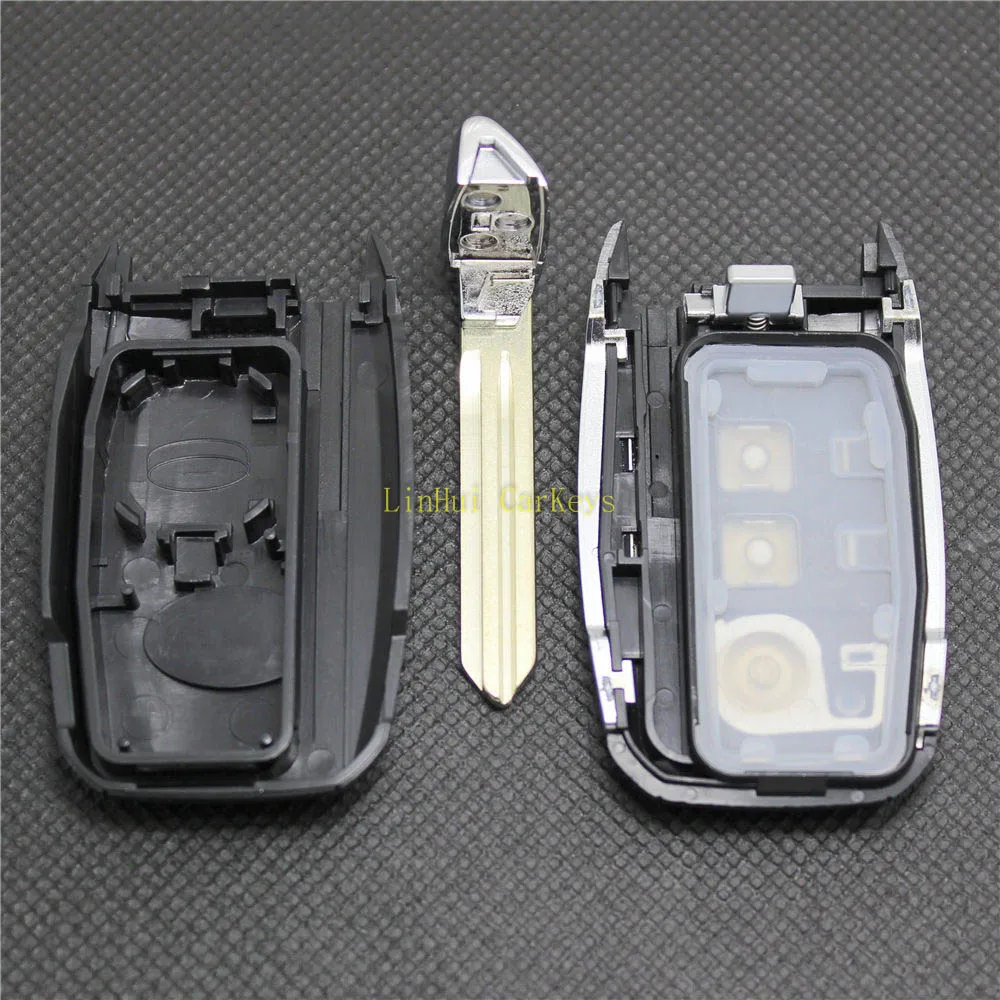 PINECONE Чехол для автомобильного ключа для KIA K3 K5 Smart Key 4 кнопки Uncut латунный клинок пустой корпус для дистанционного ключа чехол 1 шт