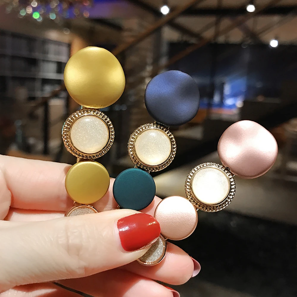 

3pcs/set Acrylic Hair Clips for Fashion Women Geometric Pearl Barrettes Hairpins Headwear Girls Party Jewelry Korean Style