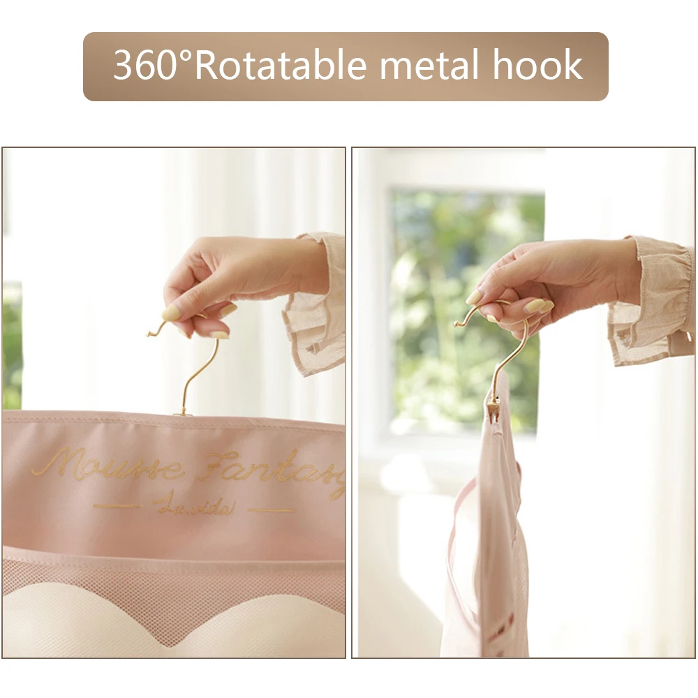 Складной органайзер для нижнего белья двусторонняя подвесная вешалка сумок