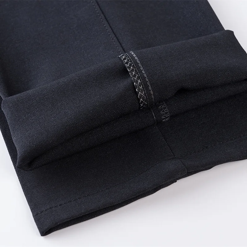 

High Quality Fashion Thicken Men Dress Pants Classic Business Casual Straight Trousers Loose Suit Pants High Waist Men Pantalon