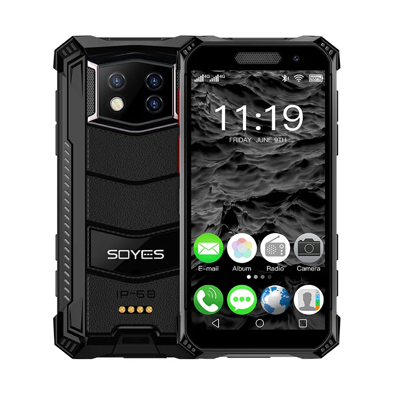 

SOYES S10 MAX Cellphone Waterproof, dustproof and drop-proof Smartphone Android 10.0 8 cores Fingerprint Face Recognition Mobile