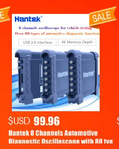 Hantek 8 каналов Автомобильный диагностический осциллограф с 80 Тип зажигания/датчик/автобус обнаружения/перфоратор/стартер функция 1008C