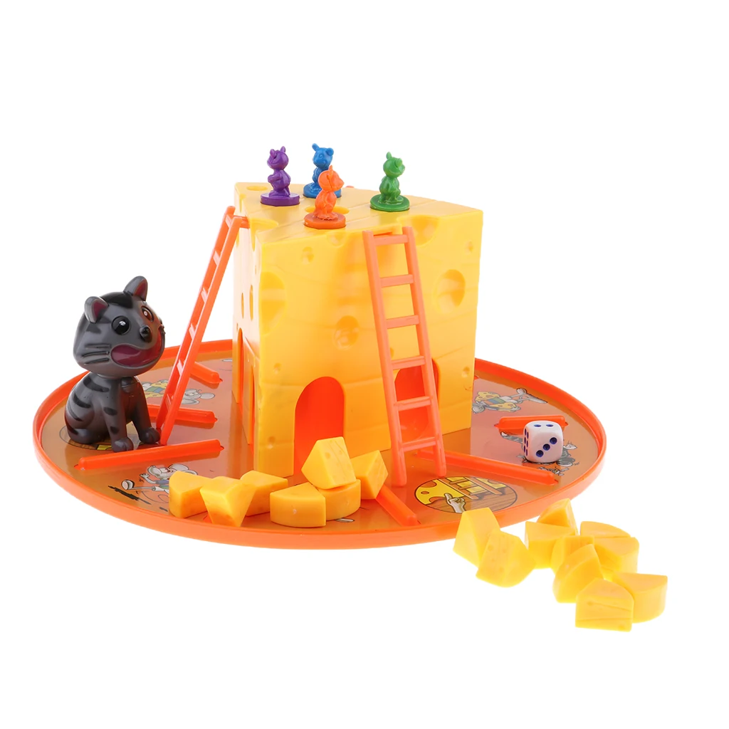 Классическая настольная игра с кошкой и мышью сыром 4 мыши развивающие