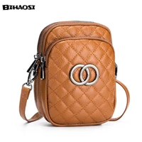 fashion leather mobile phone bag fashion large capacity soft leather single shoulder womens messenger bag ladys purse